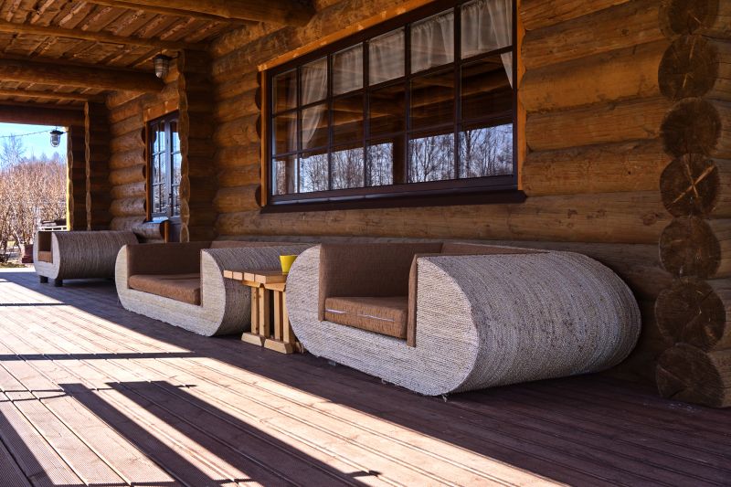Modern Log Cabin Interior
